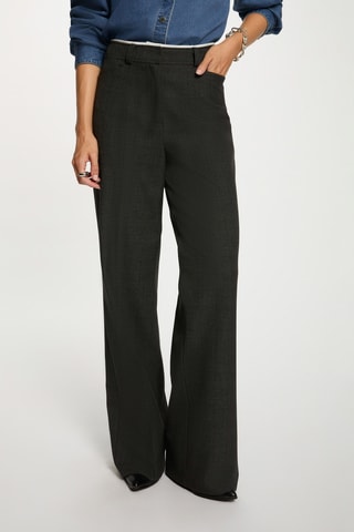 Pantalon taille haute - Gris