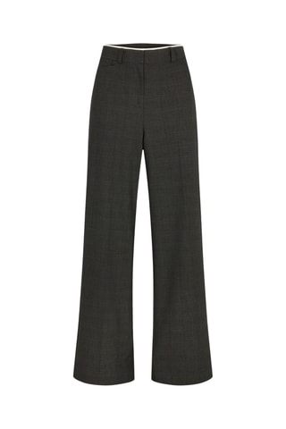 Pantalon taille haute - Gris