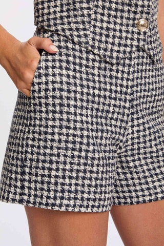 Short droit en coton biologique - Multicolore