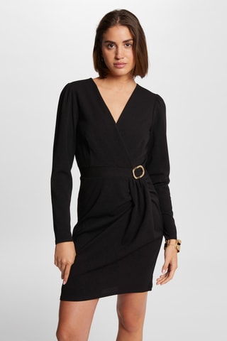 Robe portefeuille - Noir