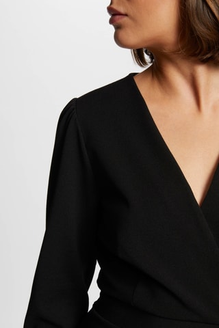 Robe portefeuille - Noir