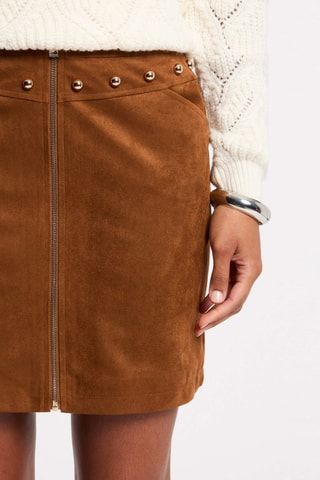 Jupe droite - Marron