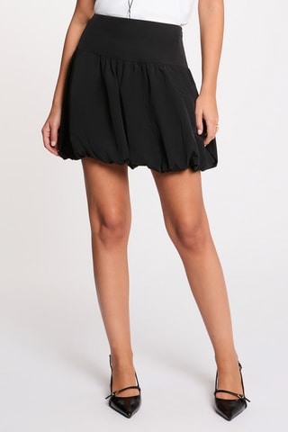 Jupe boule taille haute - Noir