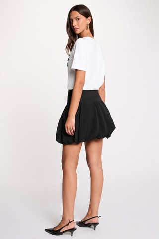 Jupe boule taille haute - Noir