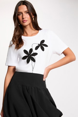 Jupe boule taille haute - Noir
