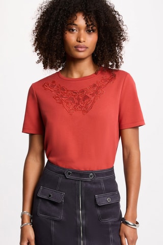 Jupe droite taille haute - Bleu marine