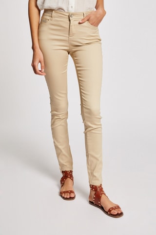 Pantalon slim - Beige