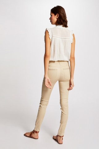 Pantalon slim - Beige