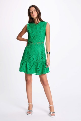 Robe en guipure - Vert