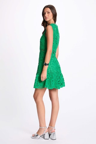 Robe en guipure - Vert