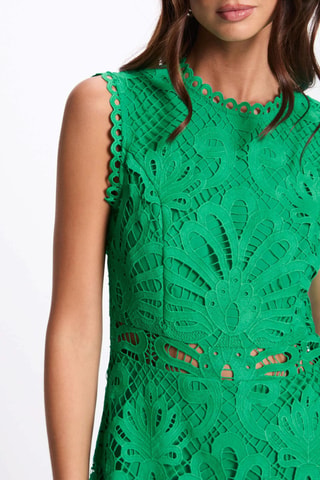 Robe en guipure - Vert