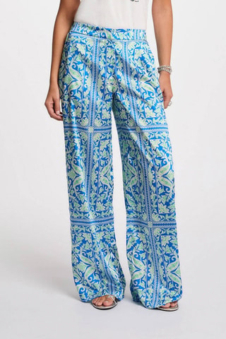 Pantalon wide legs taille haute - Multicolore