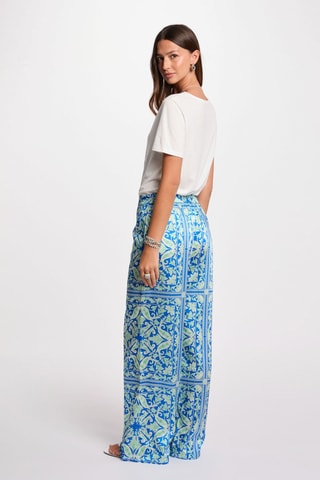 Pantalon wide legs taille haute - Multicolore