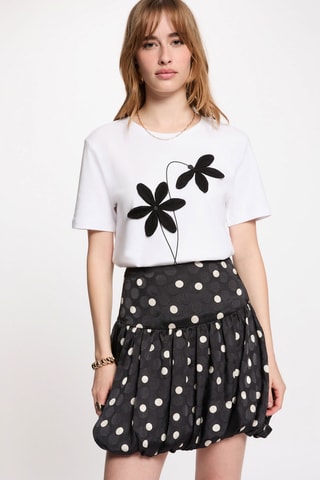 Jupe boule taille haute - Noir