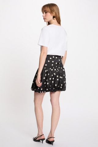 Jupe boule taille haute - Noir