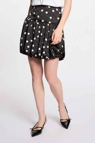 Jupe boule taille haute - Noir