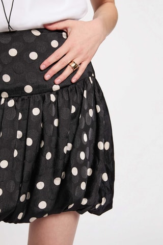 Jupe boule taille haute - Noir