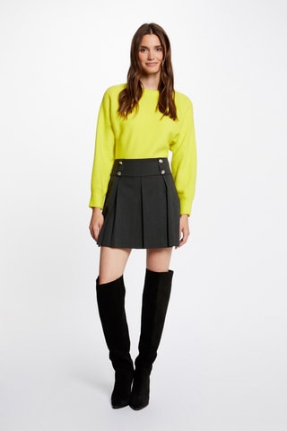 Mini jupe taille haute - Anthracite