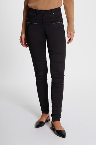 Jean slim taille haute - Noir