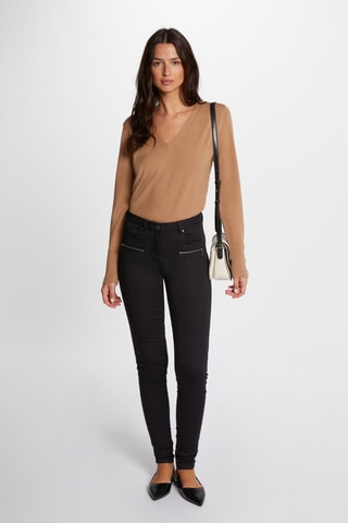 Jean slim taille haute - Noir