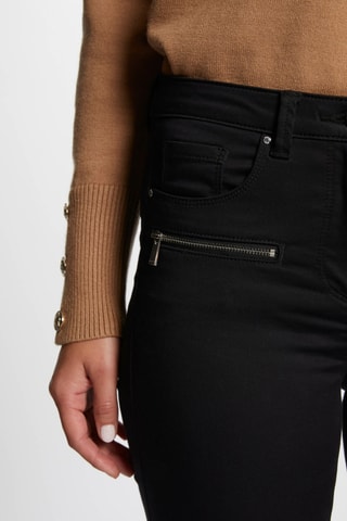 Jean slim taille haute - Noir