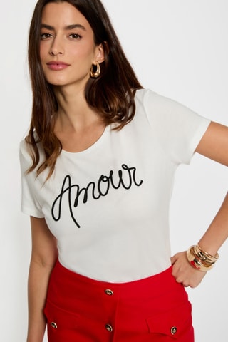 T-shirt droit - Blanc