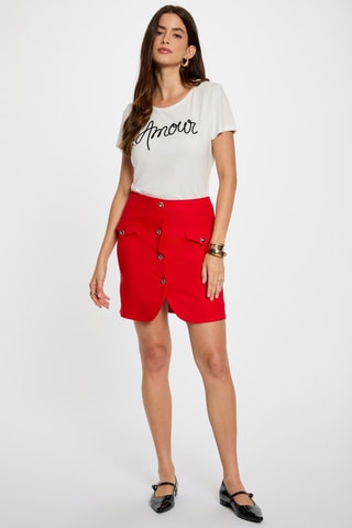 T-shirt droit - Blanc