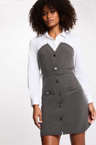 Robe chemise - Gris