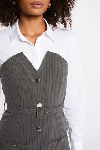 Robe chemise - Gris