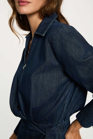 Robe chemise - Bleu