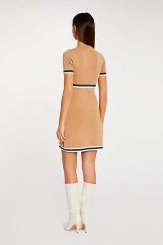 Robe fourreau - Camel
