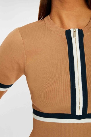 Robe fourreau - Camel