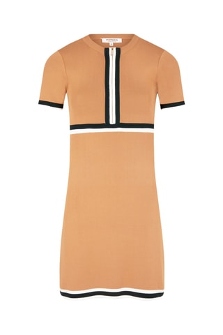 Robe fourreau - Camel