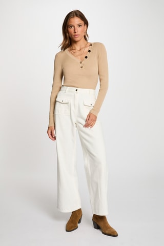 Pull slim - Marron clair
