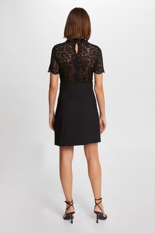 Robe bi-matière - Noir