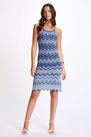 Robe fourreau - Bleu