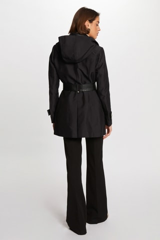 Trench à capuche - Noir