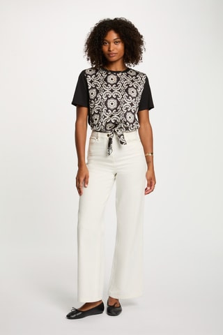T-shirt cropped - Blanc