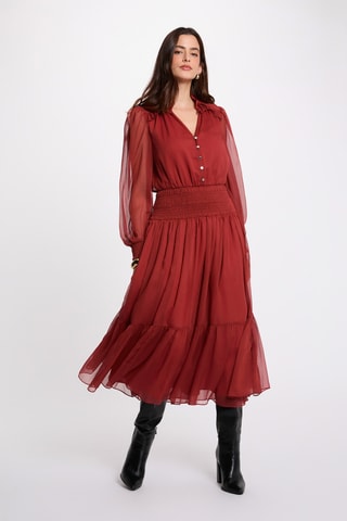 Robe midi - Orange
