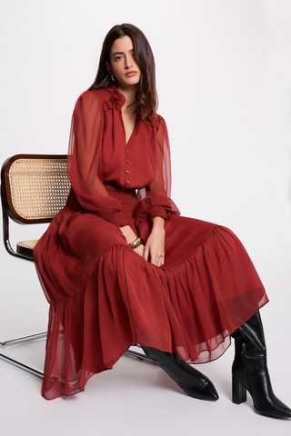 Robe midi - Orange