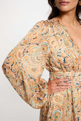 Robe midi - Multicolore