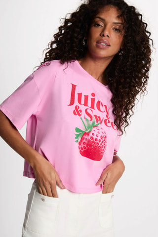 T-shirt cropped  - Rose