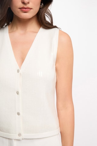 Gilet sans manches - Blanc