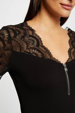 Top slim - Noir