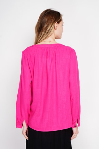 Linnen Top - Fuchsia