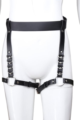 Harnais de taille avec jarretières Noir