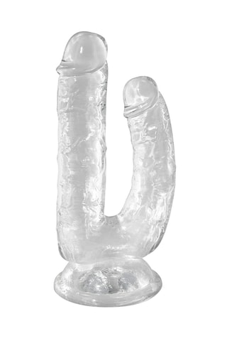 Double gode à ventouse - 10 et 13 cm