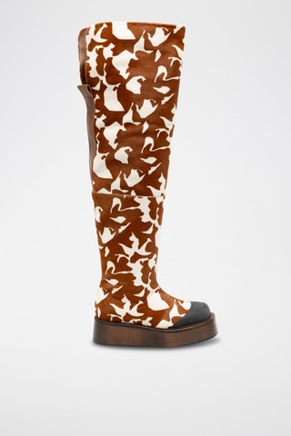 Botas de piel - Marrón