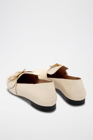 Slippers de piel - Beige