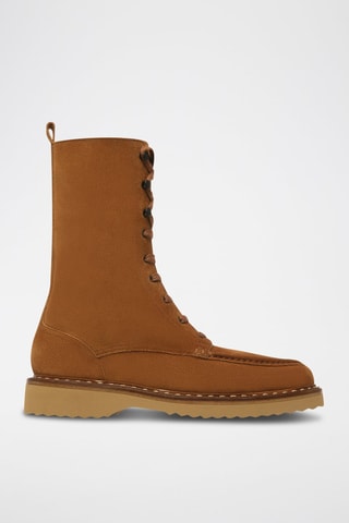 Botines de piel - Marrón